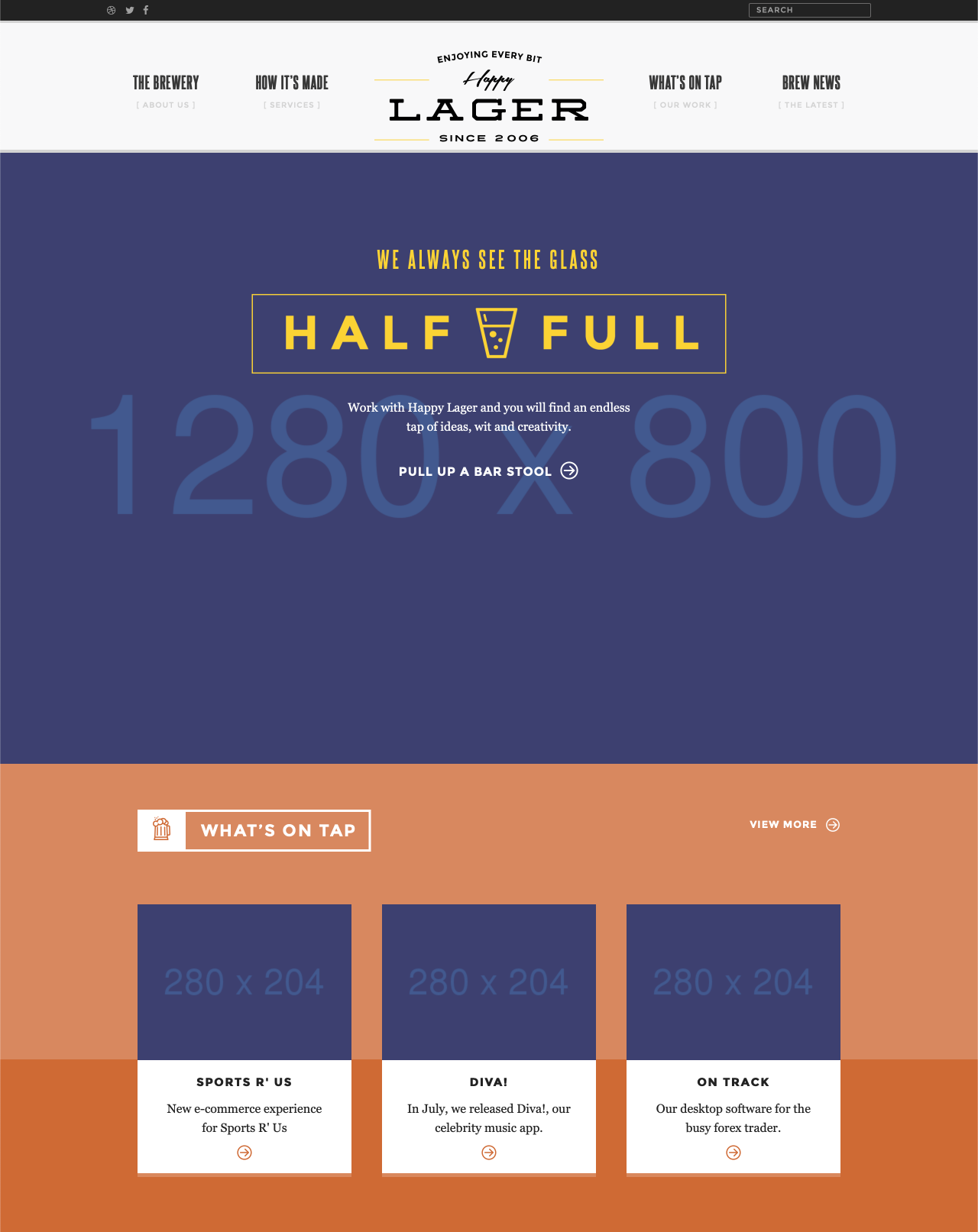 テンプレートの表示サンプル