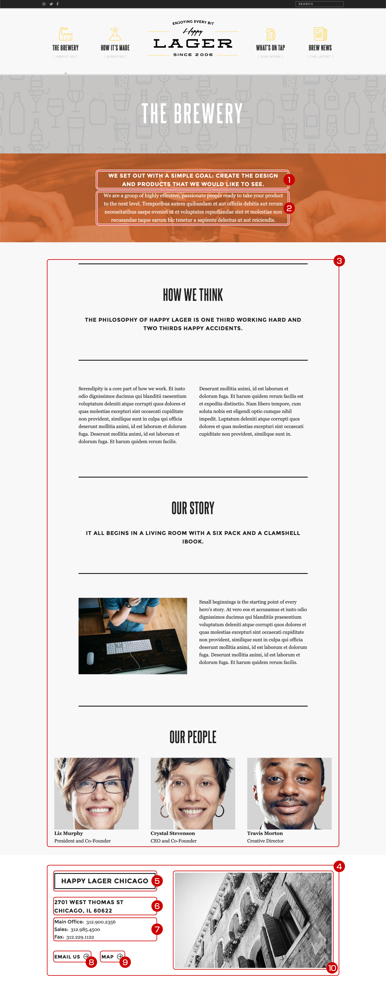 「会社案内」セクション