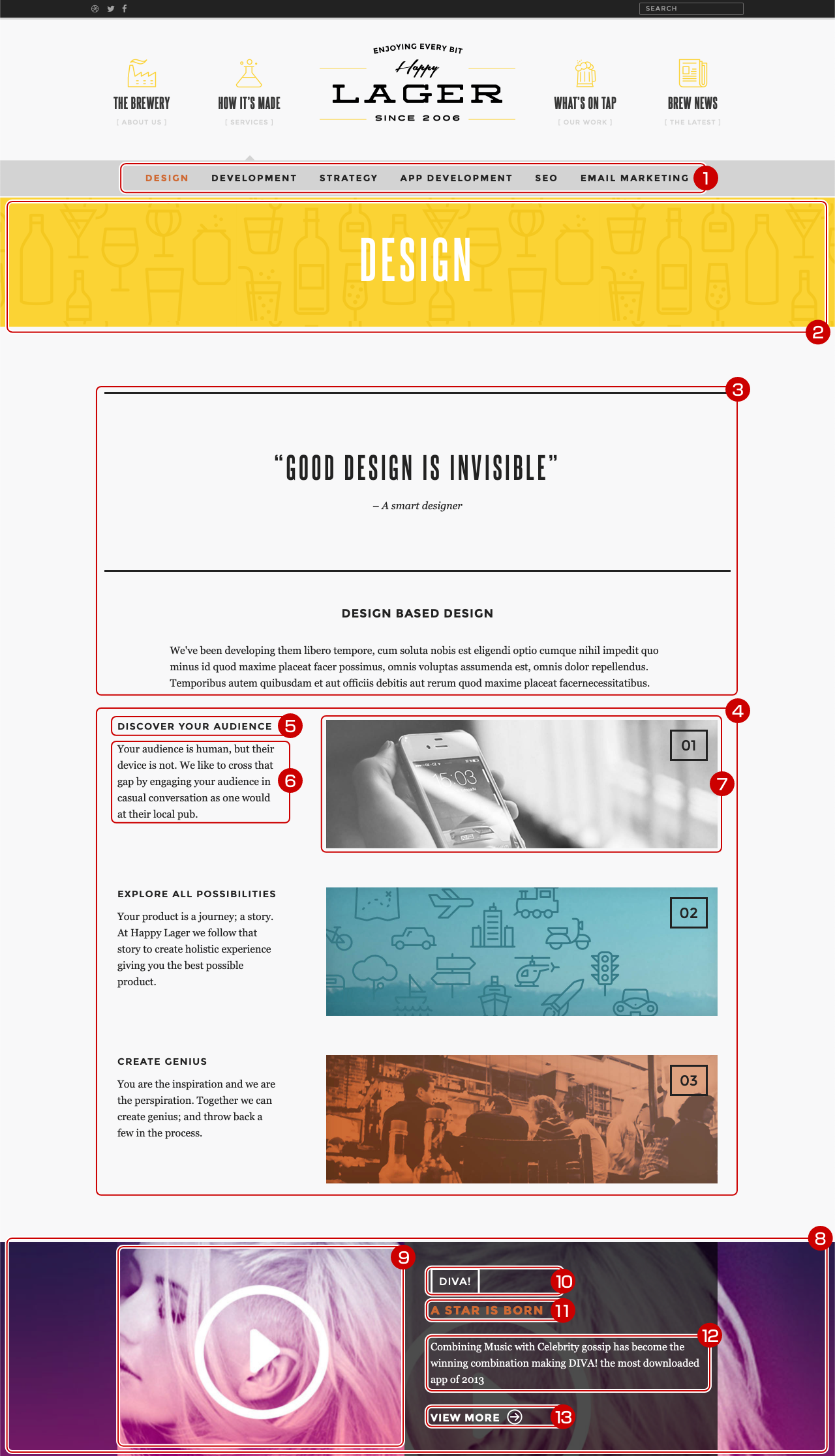 「サービス」セクション